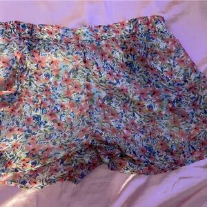 VILA Floral Blouse - Pink and Blue